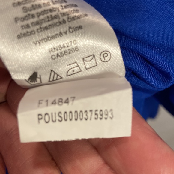 Royal Blue Cocktail Dress - Size 16 - Picture 9 of 9